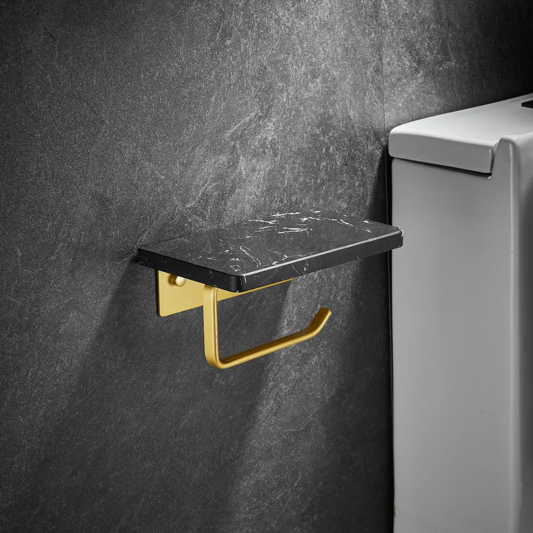 Marmor Küchenrollständer Wandmontierter Taschentuchregal mit Telefonablage