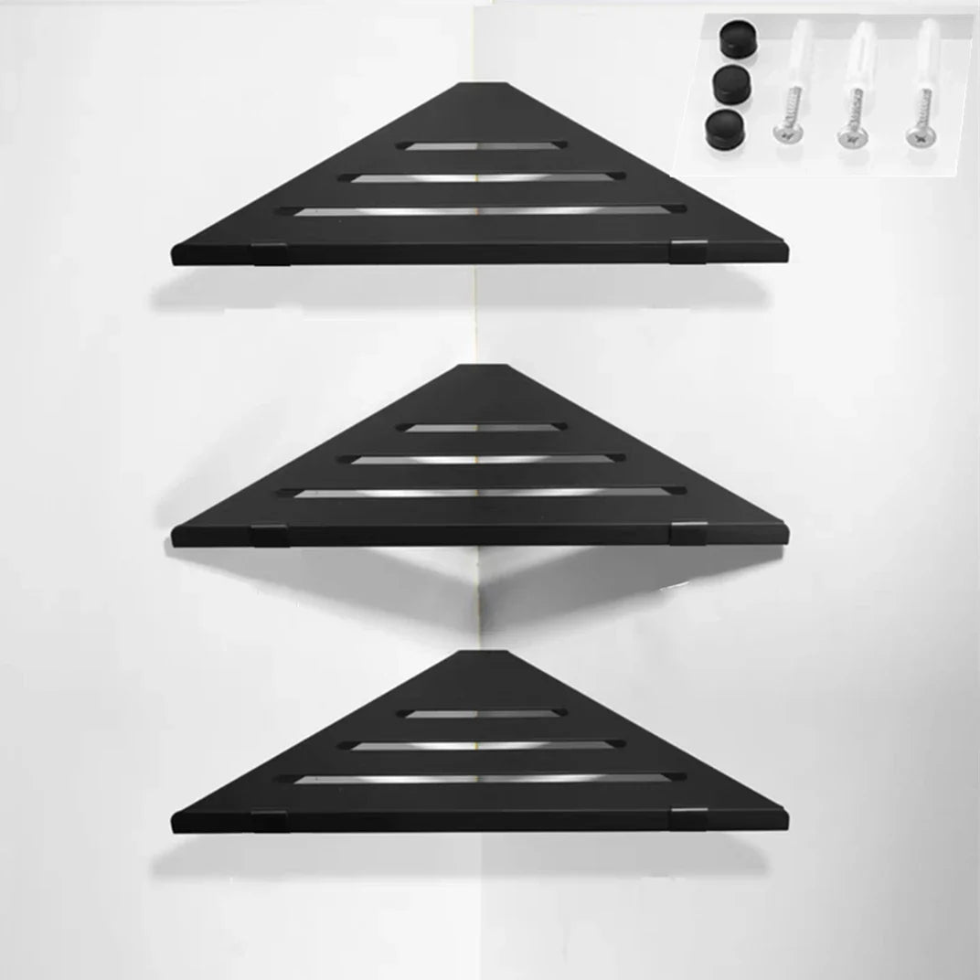 1-3 Schicht Aluminium Eckenorganisator Regal Badezimmer Aufbewahrungsregal