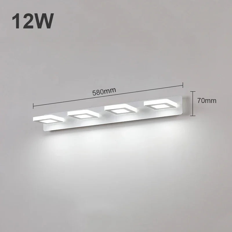 1-4 Köpfe Aluminium Badezimmer LED Vanity Licht Wandlampe Spiegel Licht