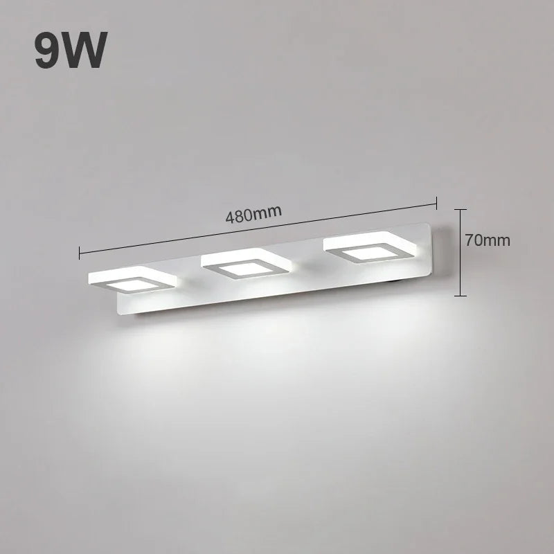 1-4 Köpfe Aluminium Badezimmer LED Vanity Licht Wandlampe Spiegel Licht