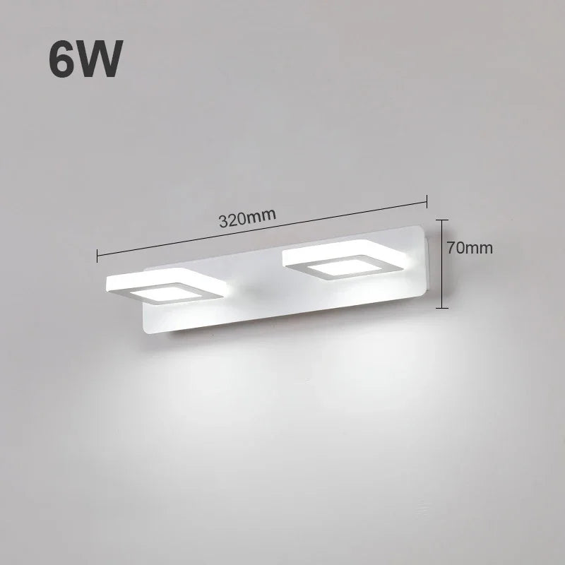 1-4 Köpfe Aluminium Badezimmer LED Vanity Licht Wandlampe Spiegel Licht