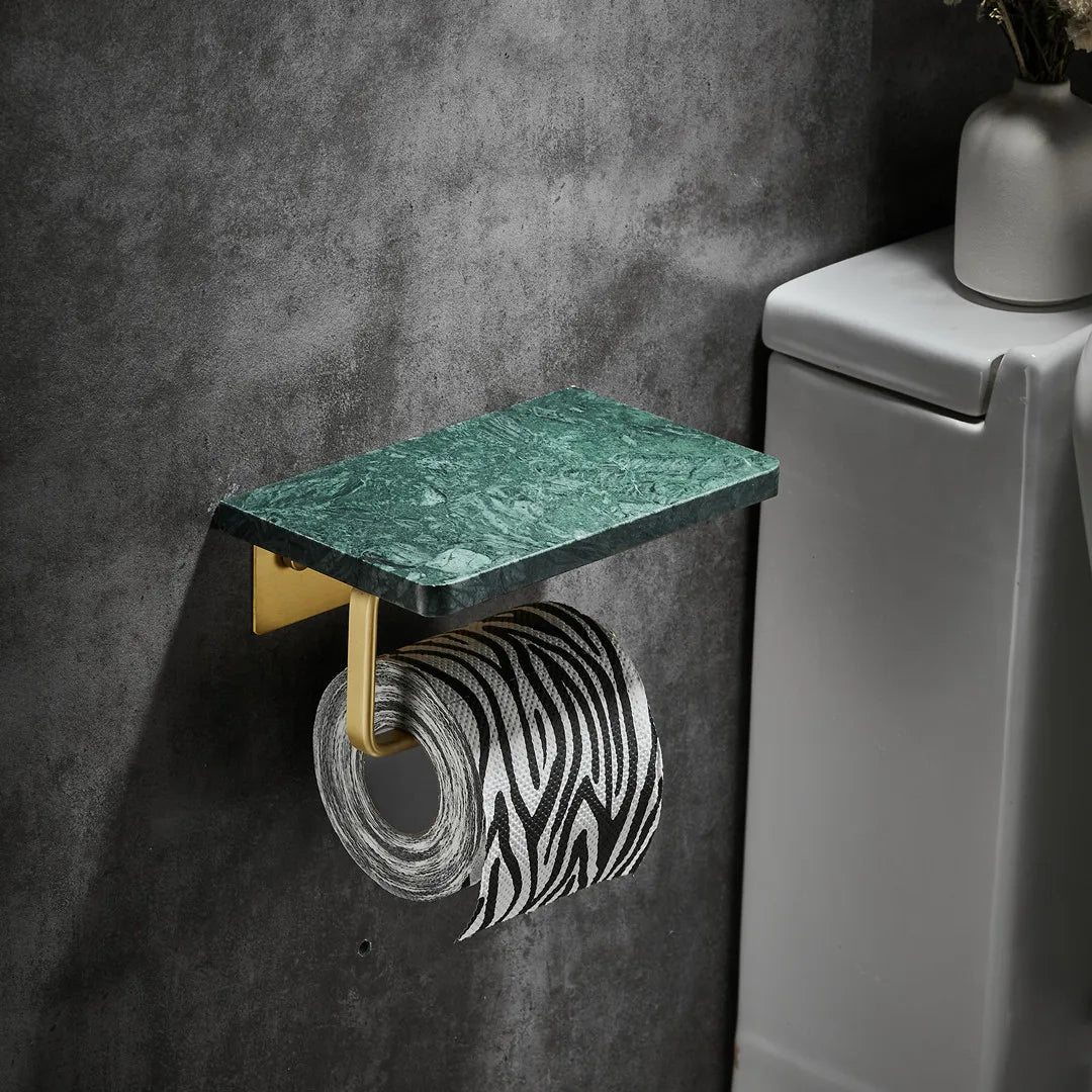 Marmor Küchenrollständer Wandmontierter Taschentuchregal mit Telefonablage