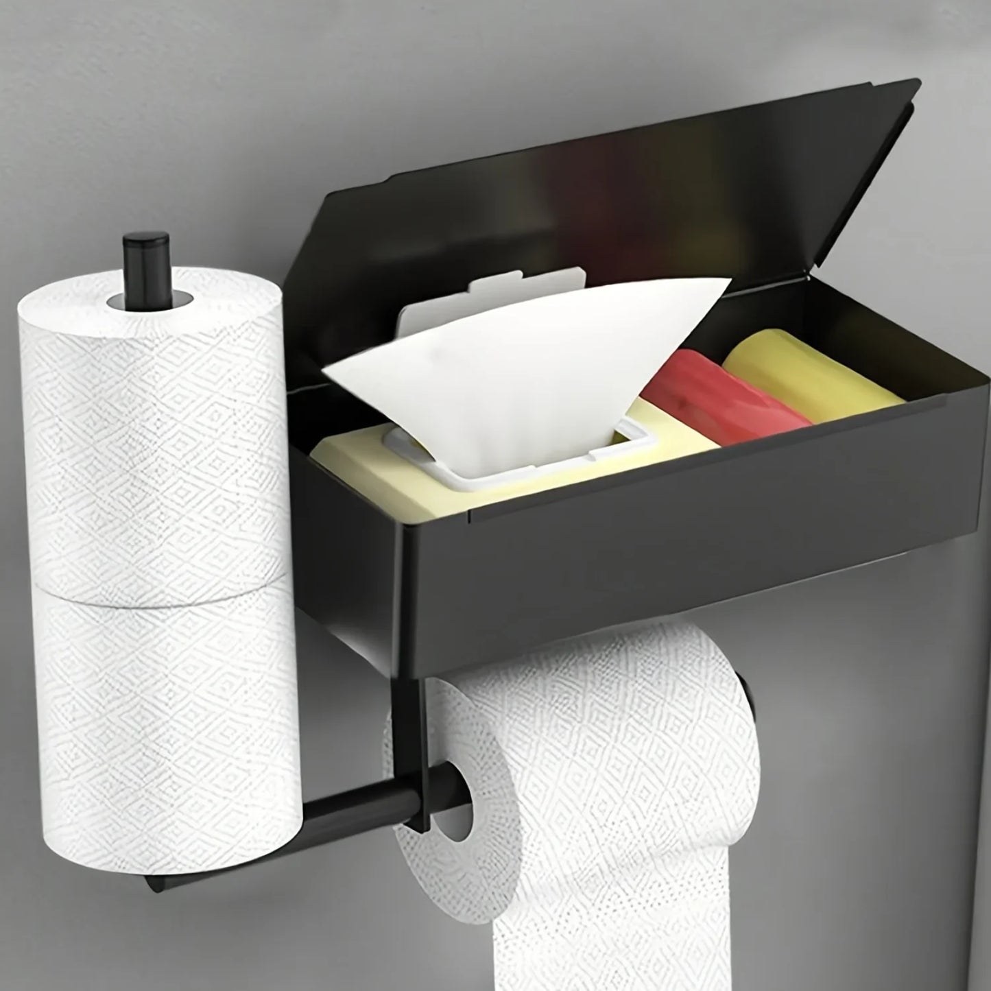Edelstahl Badezimmer Toilettenpapierhalter mit Telefonablage