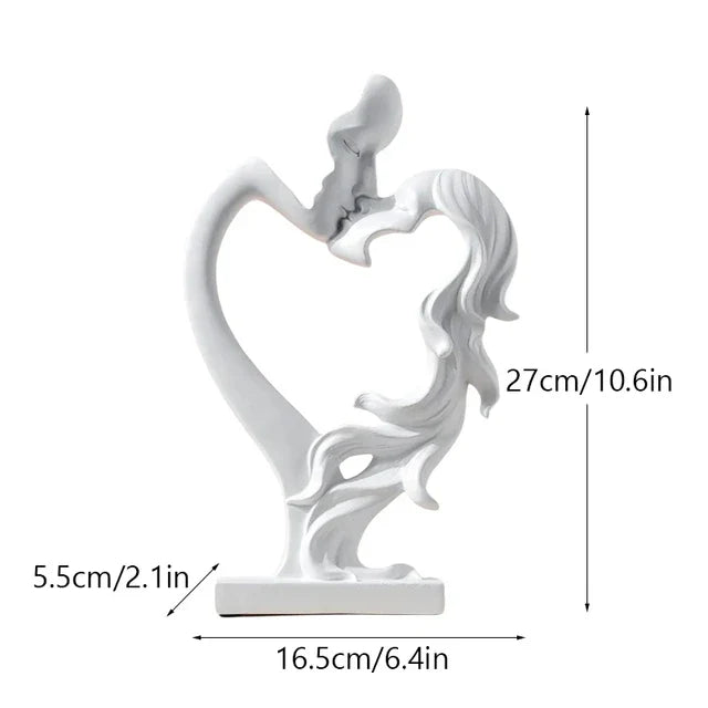 AmourLigne – Romantische Harztischdekoration mit abstrakter Eleganz für stilvolle Innenräume