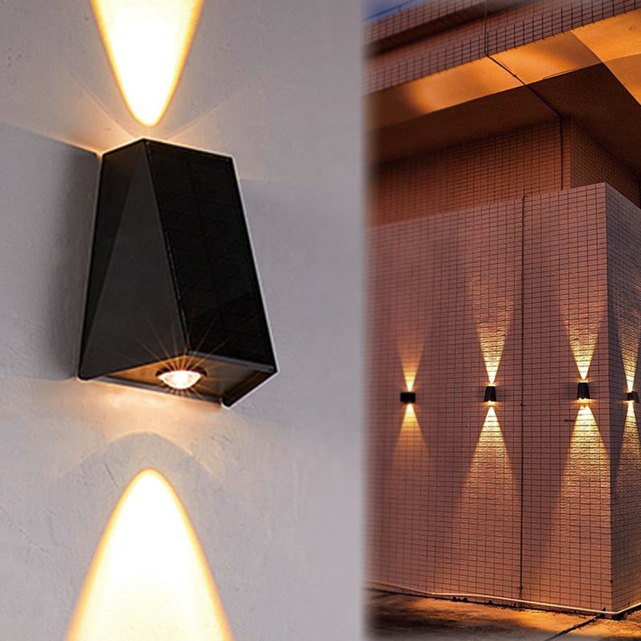 Solar LED Wandlampe – Nachhaltige und wasserdichte Außenbeleuchtung für Garten und Terrasse