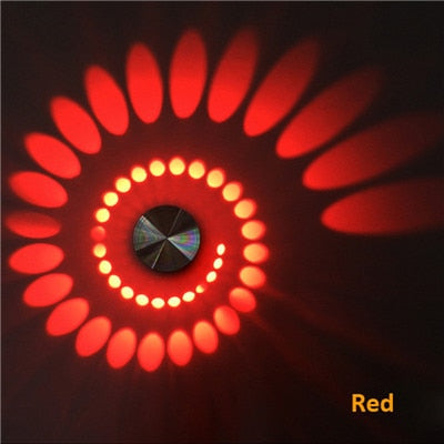 Luxora Spiral Light – Moderne LED Wand- und Deckenlampe mit 7 Farboptionen für stimmungsvolle Beleuchtung