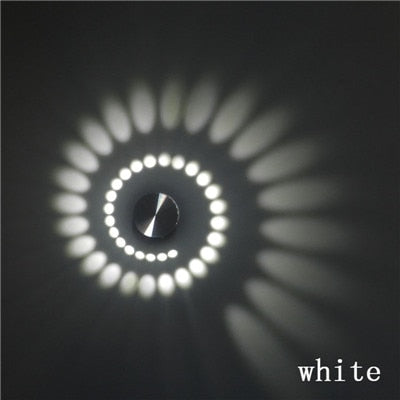 Luxora Spiral Light – Moderne LED Wand- und Deckenlampe mit 7 Farboptionen für stimmungsvolle Beleuchtung