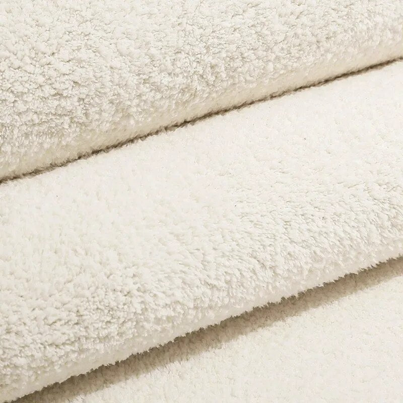 Weicher Teppich in Schallplattenform im Vintage-Stil