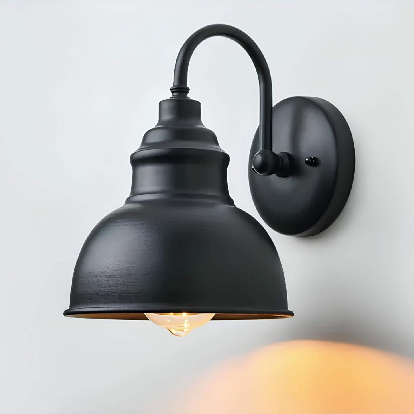 Garduru Edelstahl-Wandleuchte im Laternenstil für außen