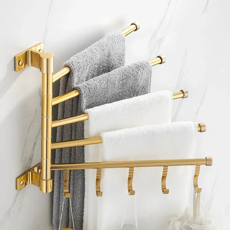 Wandmontierter Drehhandtuchständer Handtuchhalter Badezimmerzubehör