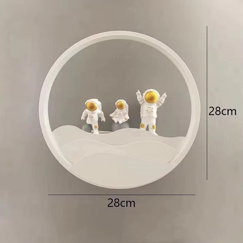 Astronaut Wandleuchte mit TriColor LED Licht - 11" x 11"