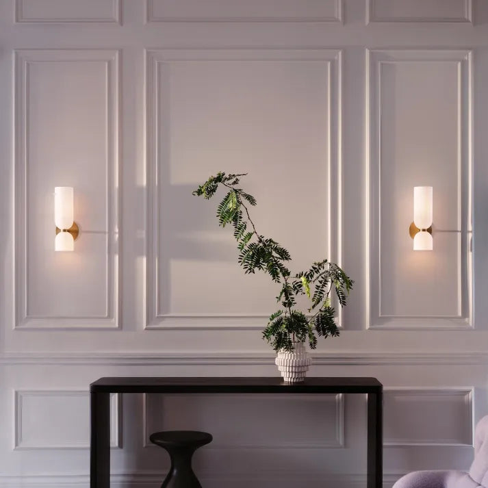 LED-Wandapplique mit Doppelkopf aus Glas – Moderne Eleganz und Energieeffizienz