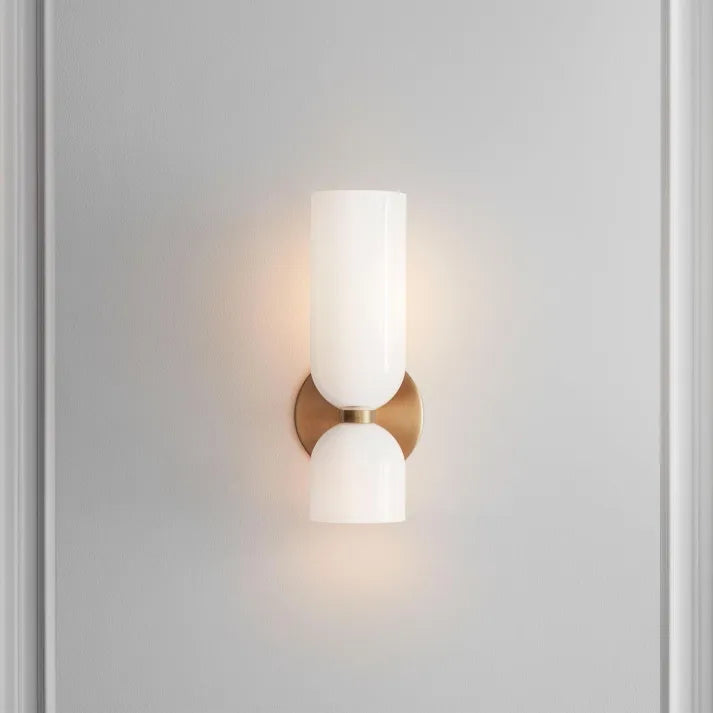 LED-Wandapplique mit Doppelkopf aus Glas – Moderne Eleganz und Energieeffizienz