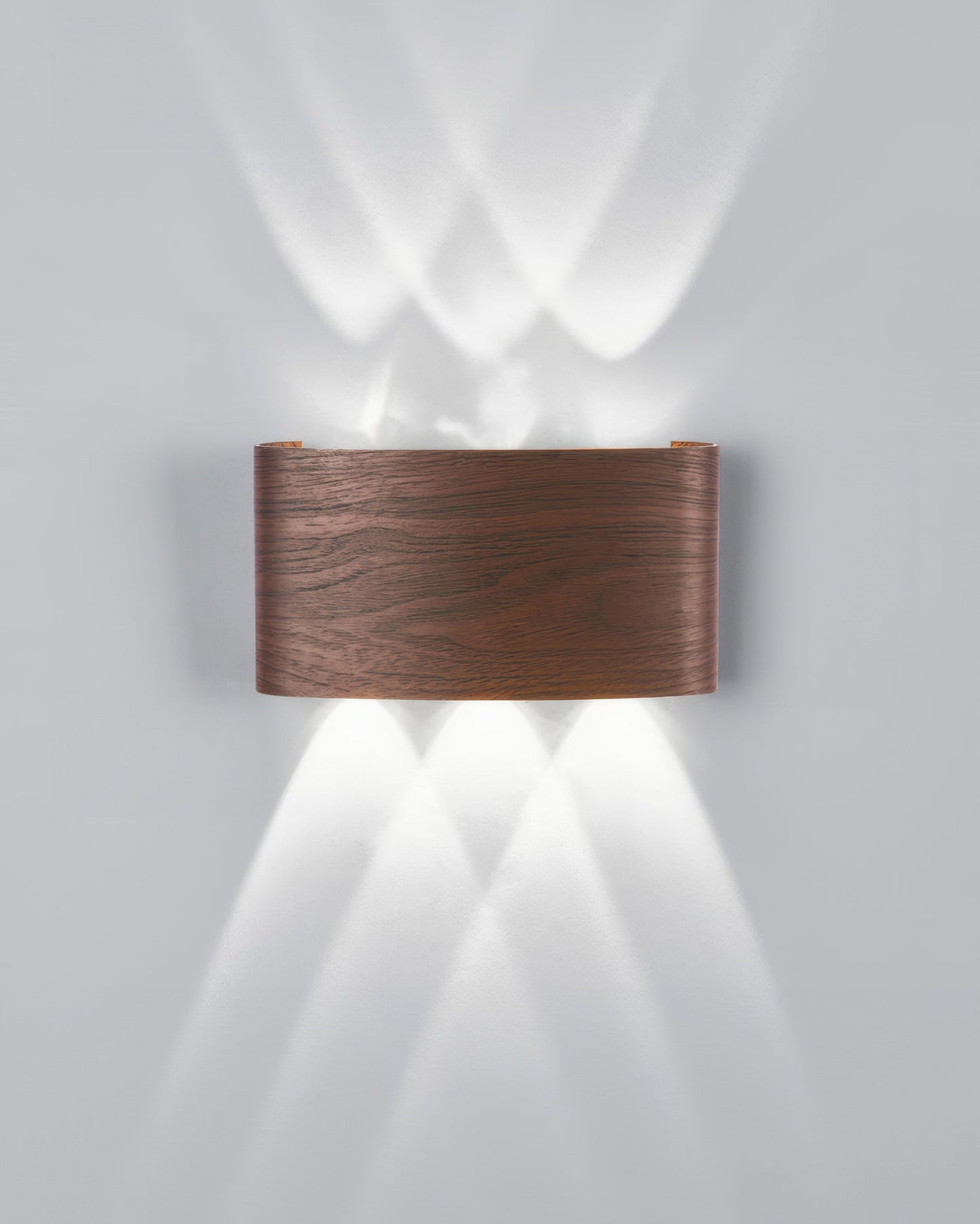 Lumina LED-Wandleuchte mit Holzmaserung