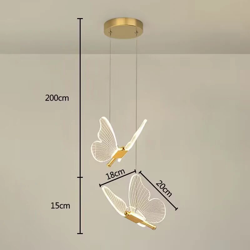 Pendelleuchte Moderne Schmetterling LED Wandlampe