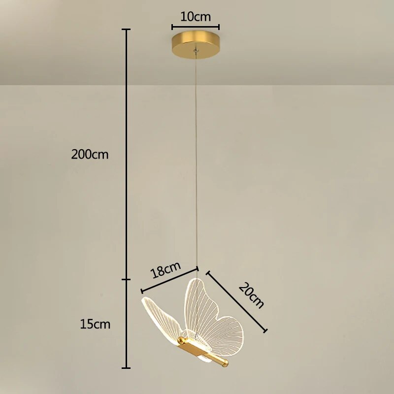 Pendelleuchte Moderne Schmetterling LED Wandlampe
