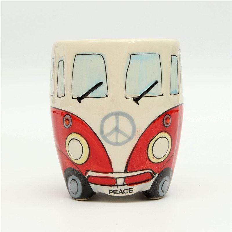 GroovyVibes – Retro Hippie Bus Kaffeetasse aus nachhaltiger Keramik