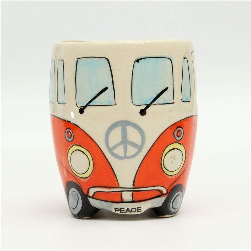GroovyVibes – Retro Hippie Bus Kaffeetasse aus nachhaltiger Keramik