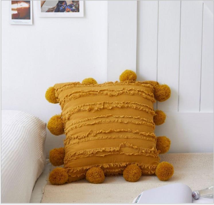 Pom Pom Kissenbezug