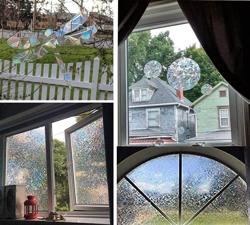 3D Regenbogen Fensterfolie