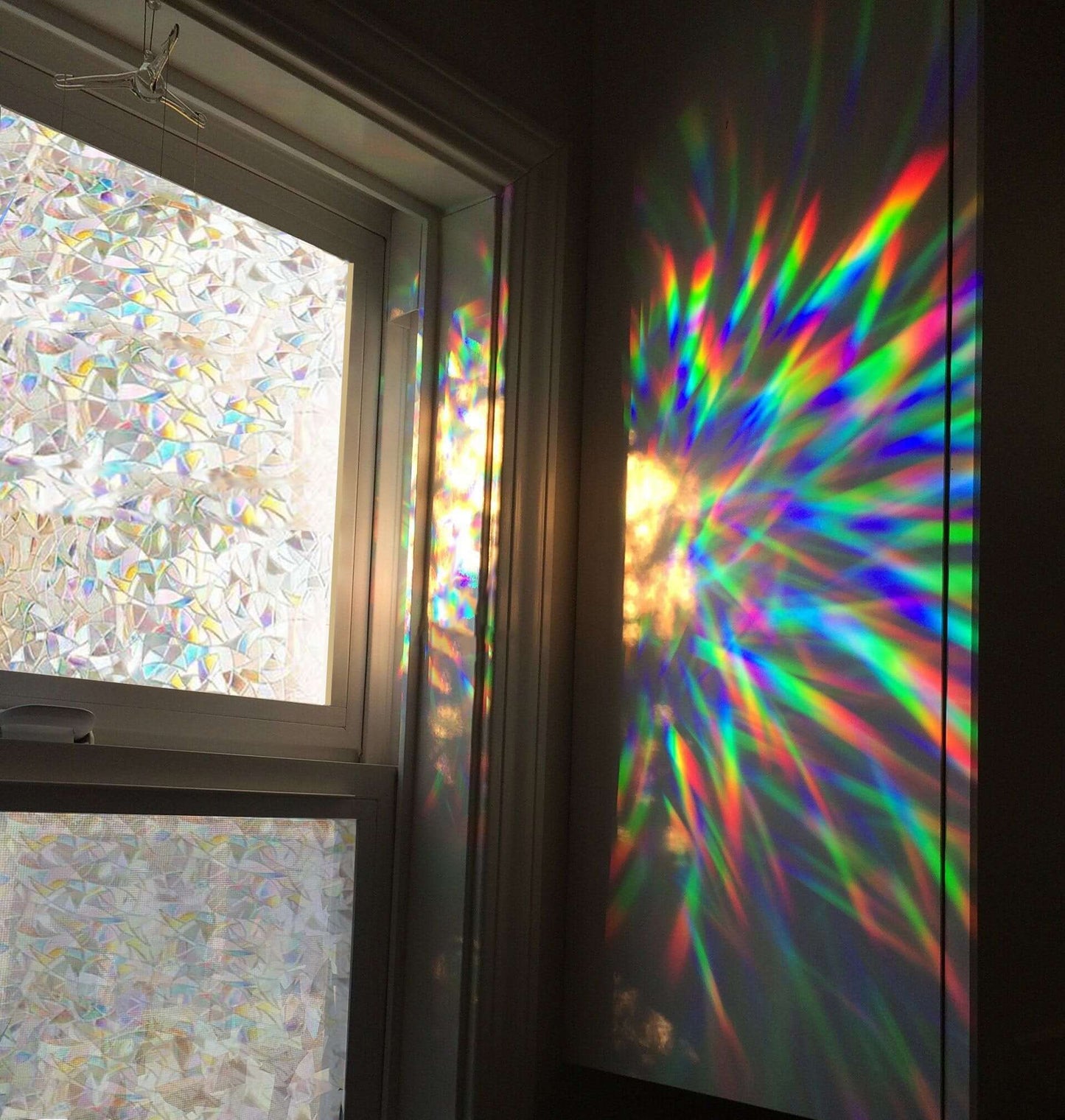 3D Regenbogen Fensterfolie