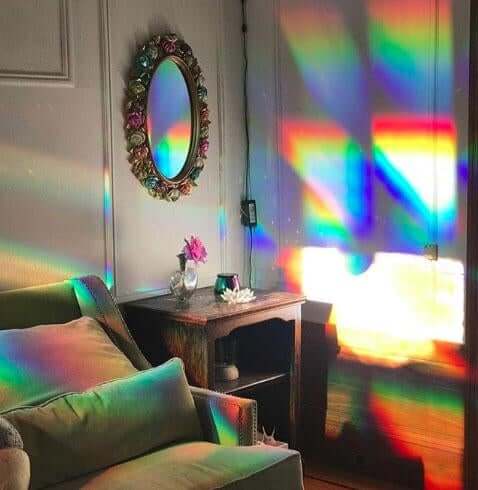 3D Regenbogen Fensterfolie