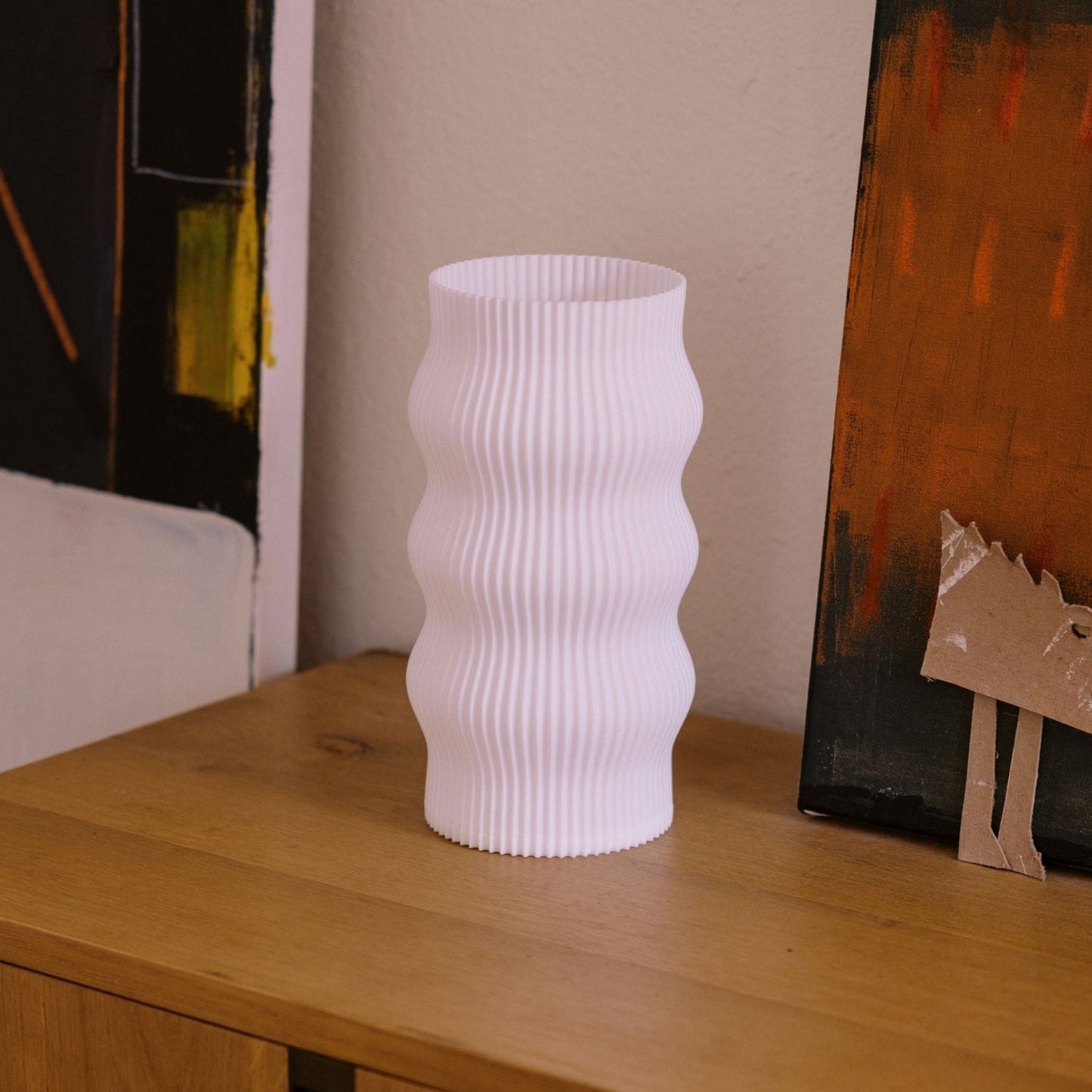 Royallure Französische Falten 3D Schreibtischlampe - Eleganter warmer Glanz für Wohnkultur