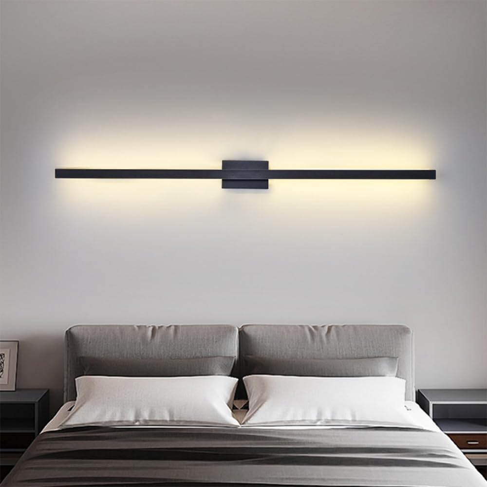 Industrielle Minimalistische Lange LED Eisen Wandleuchten für Zeitgenössische Wohnzimmerdekoration und Stilvolle Beleuchtung