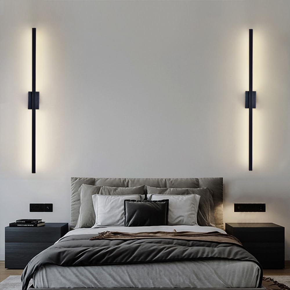 Industrielle Minimalistische Lange LED Eisen Wandleuchten für Zeitgenössische Wohnzimmerdekoration und Stilvolle Beleuchtung