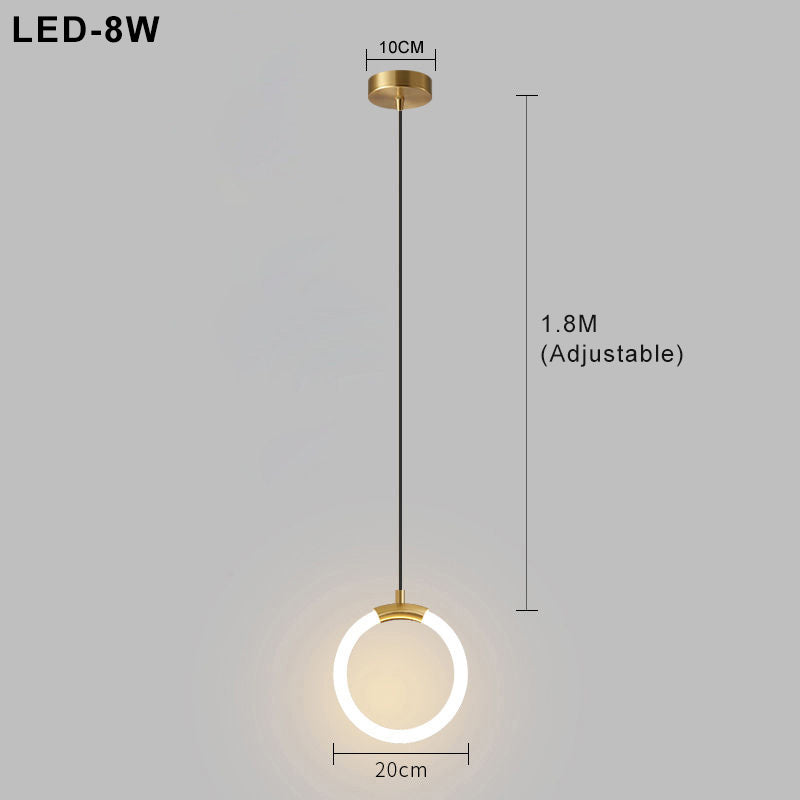 LED-Hängelampe Nordic Simple - Minimalistische Metalllampe für Küche, Esszimmer und Büro