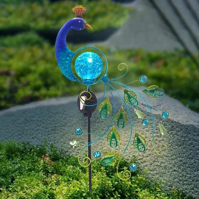 Garduru Gartenlaterne aus metall mit solarbetriebenem Licht
