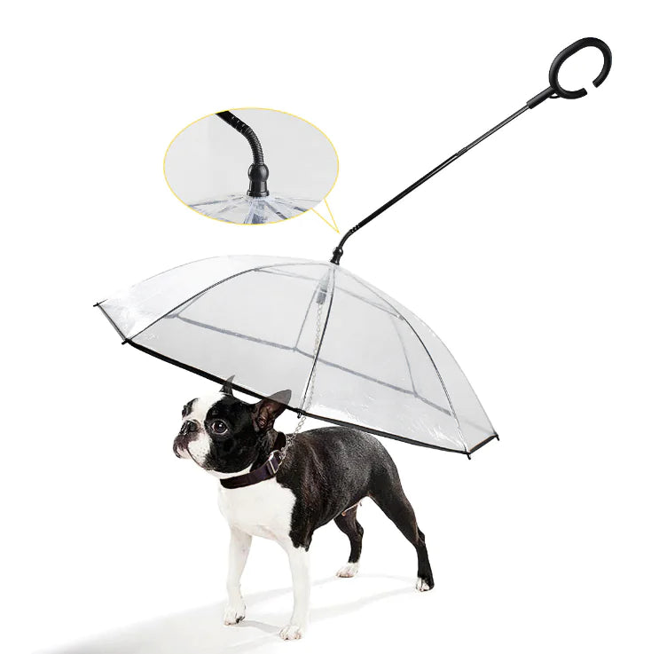 Garduru UMBRELLA – Transparenter Hundeschirm für trockene Spaziergänge bei Regen