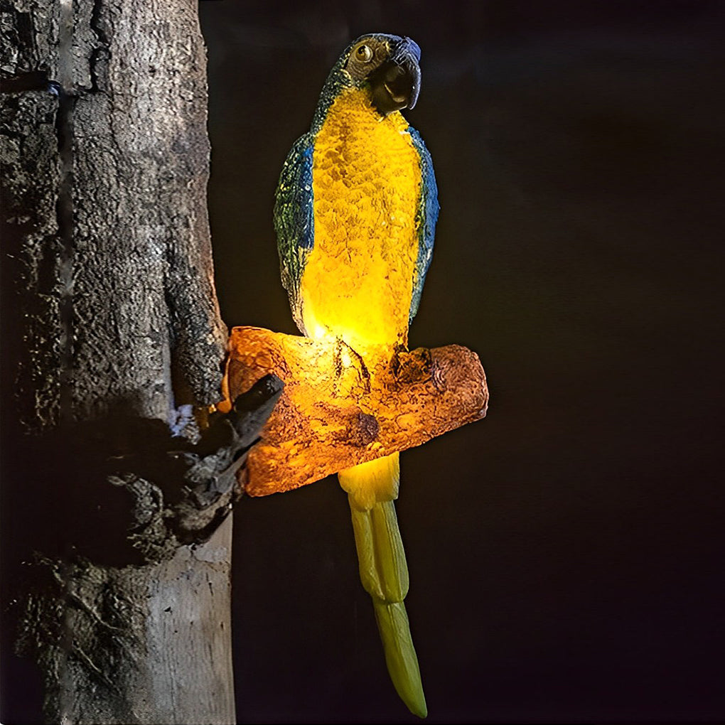 Wasserdichte LED Außenleuchte in Tierform mit Papagei-Design