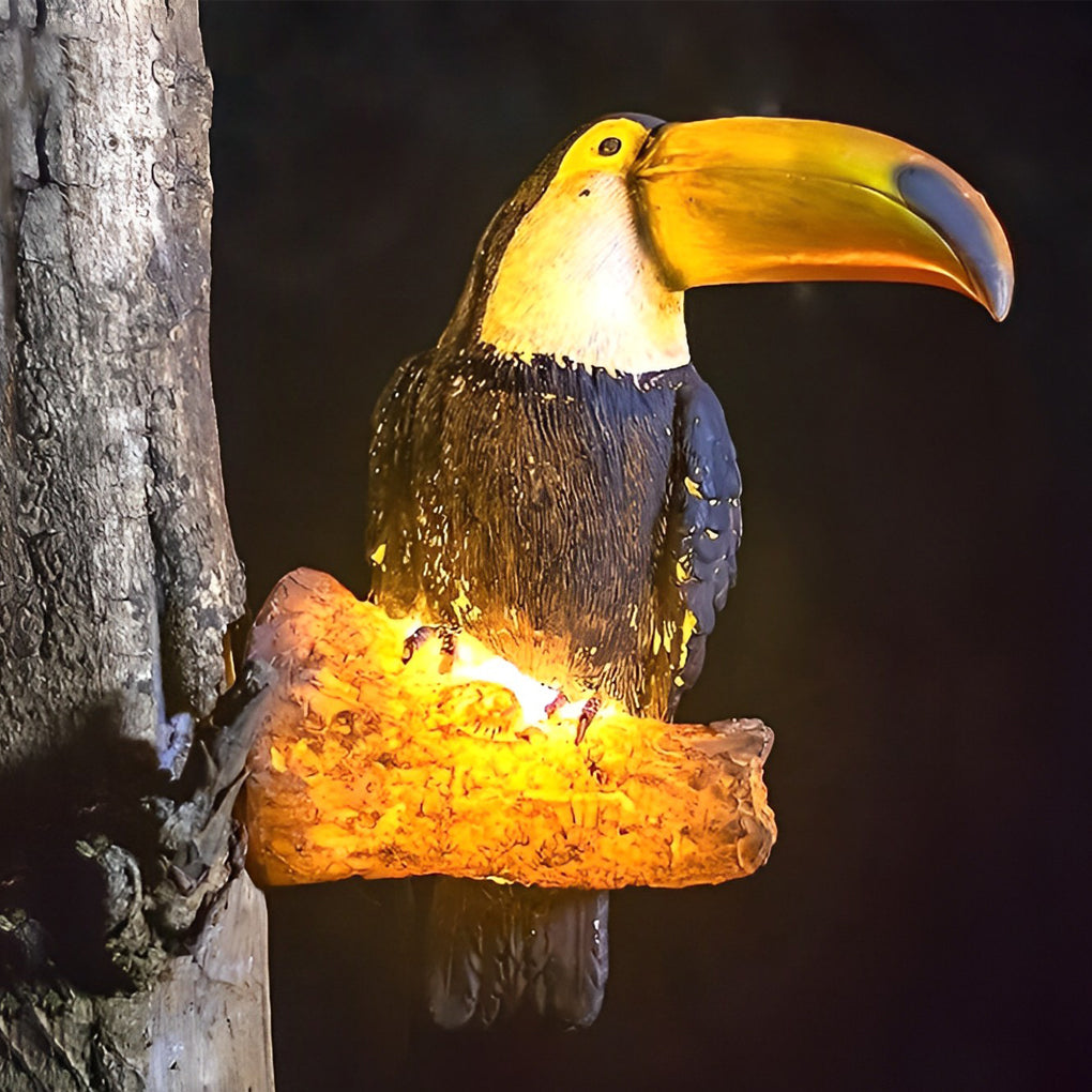 Wasserdichte LED Außenleuchte in Tierform mit Papagei-Design