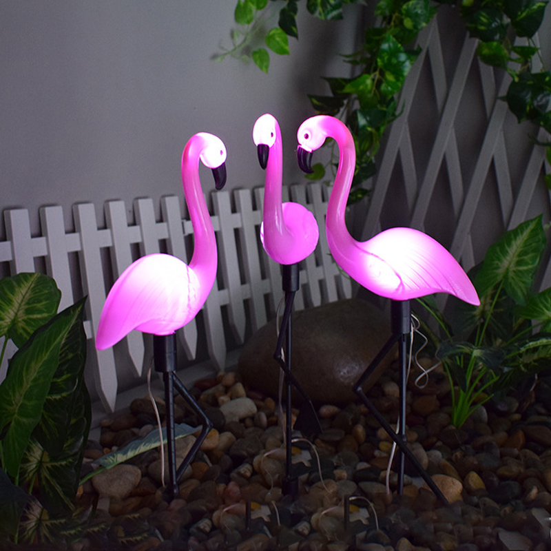 Solar Flamingo Licht - dekorative Gartenbeleuchtung
