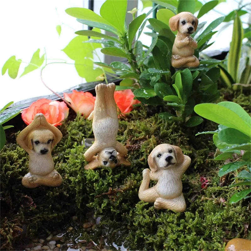 Zen Hunde Kunst: Yoga Hunde