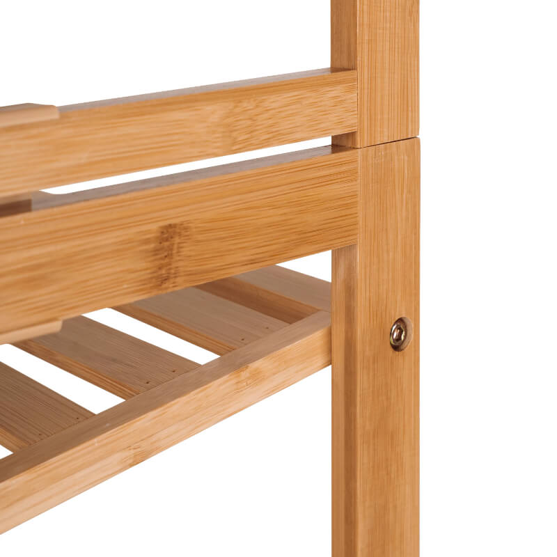 Bambus 3 -Tier -Schuhregal