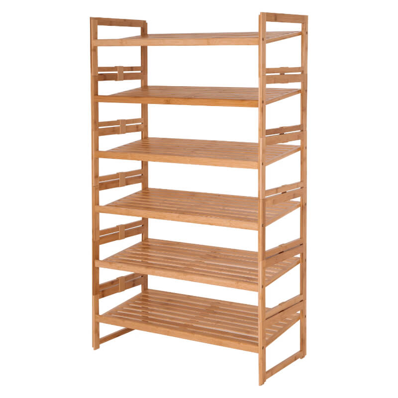 Bambus 3 -Tier -Schuhregal