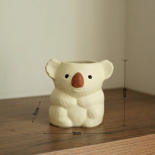 Koala Cartoon Pflanzendekor