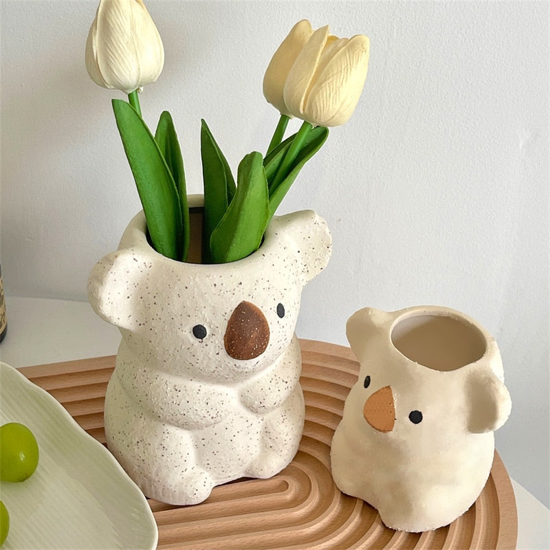 Koala Cartoon Pflanzendekor