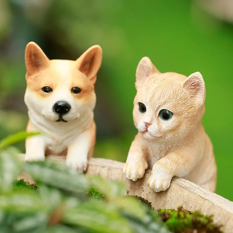 Tierische Hängebecher-Dekoration.