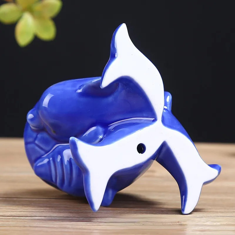 Delfin Keramik Blumentopf
