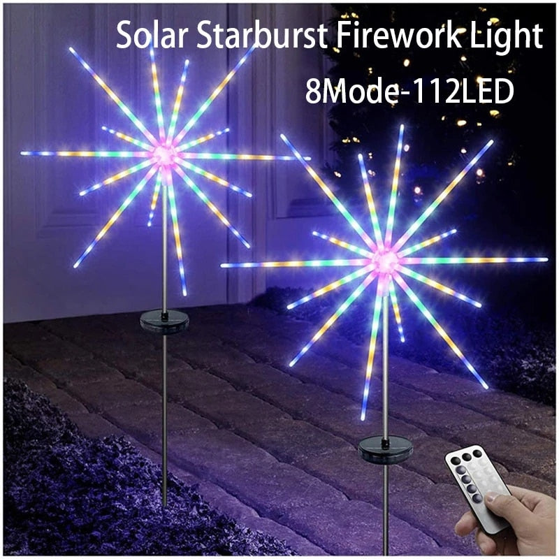 Solar Feuerwerkskette Lichter