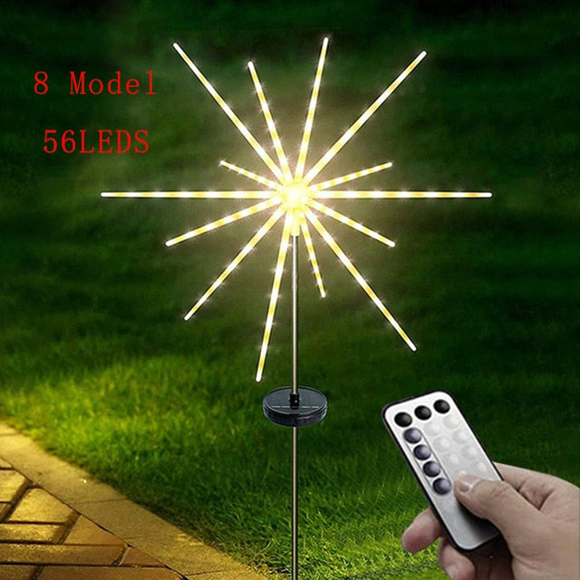 Solar Feuerwerkskette Lichter