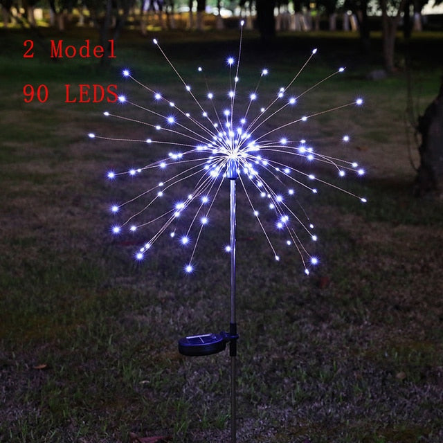 Solar Feuerwerkskette Lichter