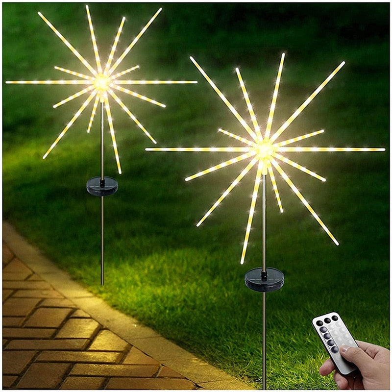 Solar Feuerwerkskette Lichter