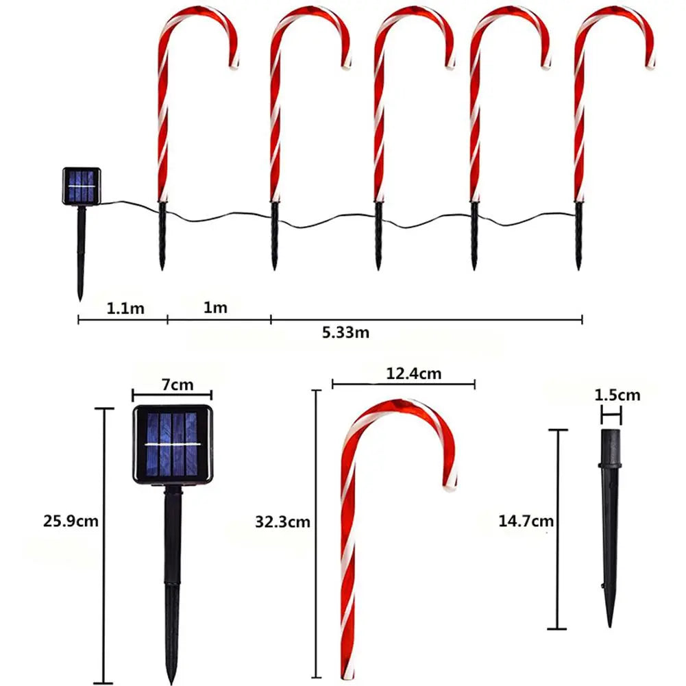 Außensolar-Zuckerstangen