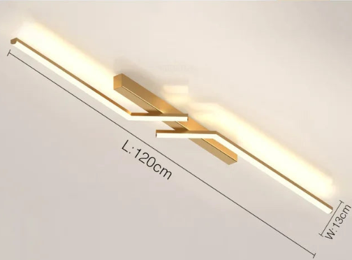 SleekGlow - Deckenleuchte mit LED-Linie