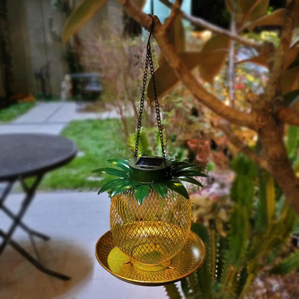 Solar Ananas Vogelfutterautomat