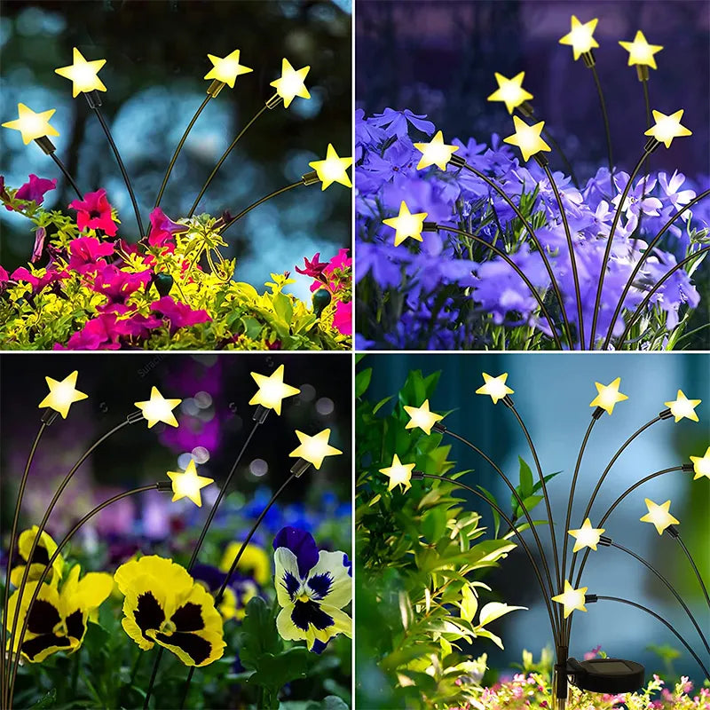 Solarleuchten mit Glühwürmchensternen